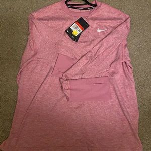 Nike womens pink running top